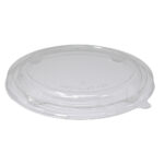Top down view of clear, 1300ml multi-food pot lid.