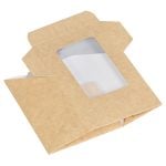 Kraft wrap pack, flat packed.