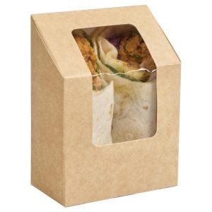 Kraft wrap pack, filled with breaded chicken and salad wrap.